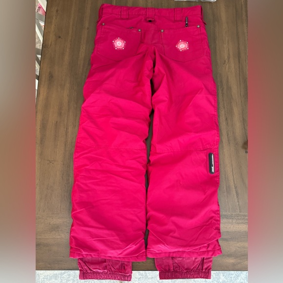 Sessions Red Embroidered Ski Snowboard Pants Size XL - Picture 8 of 12
